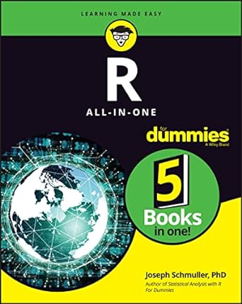r all in one for dummies 1st edition joseph schmuller 111998369x, 978-1119983699