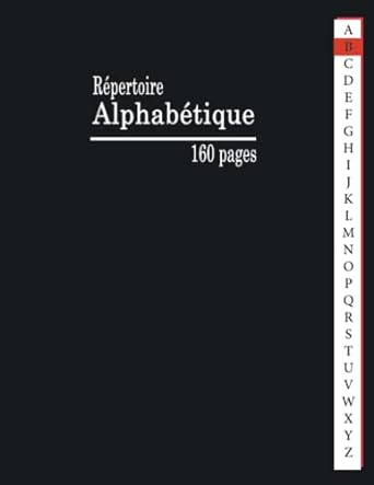 repertoire alphabetique carnet alphabetique avec des reperes pour chaque lettre de a a z 1st edition aymen