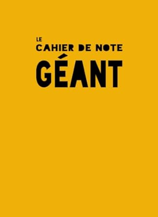 le cahier de note geant carnet quadrilles couverture souple jaune 21 59 cm x 29 96 8 5 x 11 69 papier