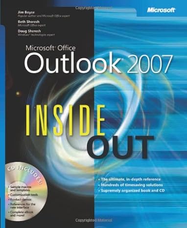 microsoft office outlook 2007 inside out 1st edition jim boyce ,beth sheresh ,doug sheresh b00a197k80