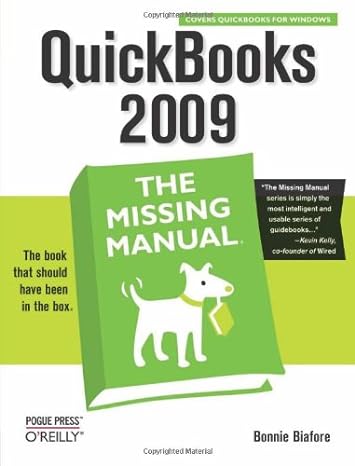 quickbooks 2009 the missing manual 1st edition bonnie biafore b00d9tomia