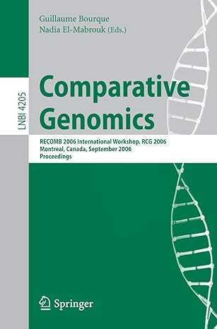 comparative genomics recomb 2006 international workshop 1st edition guillaume bourque ,nadja el' mabrouk
