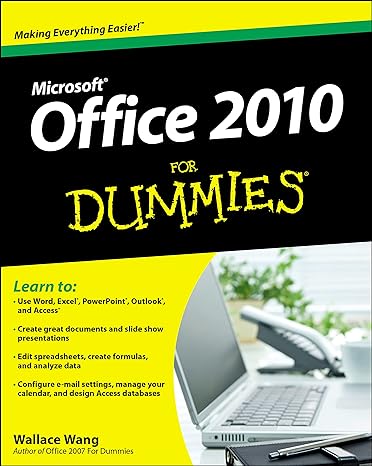 office 2010 for dummies 1st edition wallace wang 0470489987, 978-0470489987