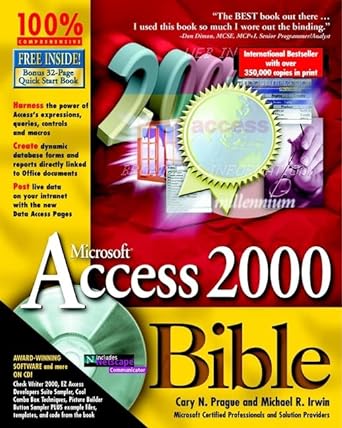 microsoft access 2000 bible 1st edition cary n prague ,michael r irwin 0764532863, 978-0764532863