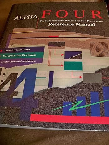 alpha four reference manual 1st.1st edition et al alpha four staff b000g158za