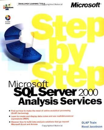 microsoft sql server 2000 analysis services step by step 1st edition reed jacobson ,olap train ,reed jacobsen