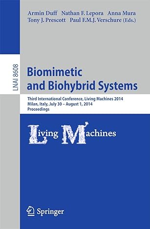 biomimetic and biohybrid systems third international conference living machines 2014 milan italy july 30