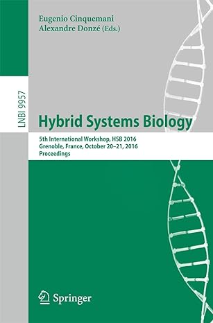 hybrid systems biology 5th international workshop hsb 2016 grenoble france october 20 21 2016 proceedings 1st