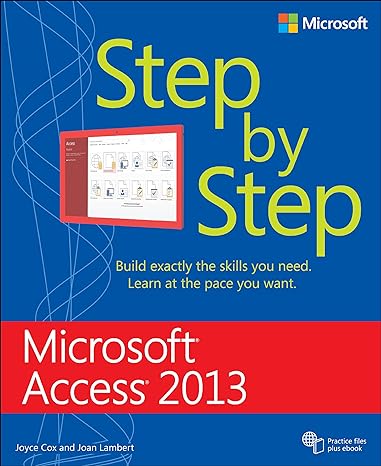 microsoft access 2013 step by step 1st edition joan lambert ,joyce cox 0735669082, 978-0735669086