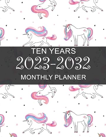2023 2032 pony monthly calendar 10 year schedule and organizer 120 months with holiday from january 2023