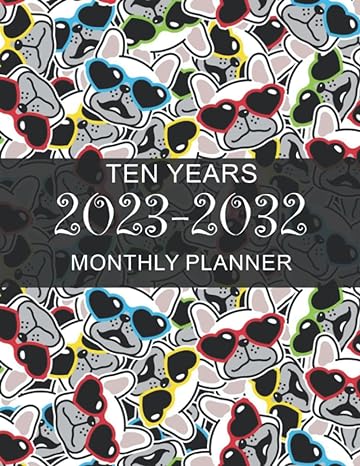 2023 2032 puppy monthly calendar 10 year schedule and organizer 120 months with holiday from january 2023