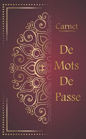 carnet de mots de passe alphabetique 130 pages pour vos identifiants et mots de passe internet repertoire