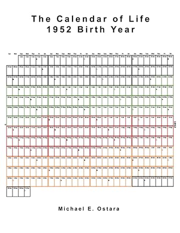 the calendar of life 1952 birth year 1st edition michael e ostara b0b75gjtqf, 979-8841430421
