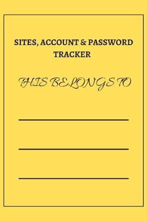 sites account and internet password tracker this sites account and internet password tracker makes your life