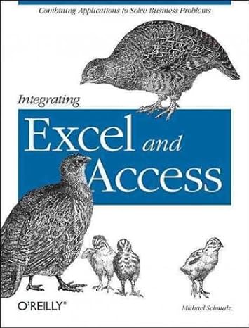 integrating excel and access 1st edition michael schmalz b008slfrds