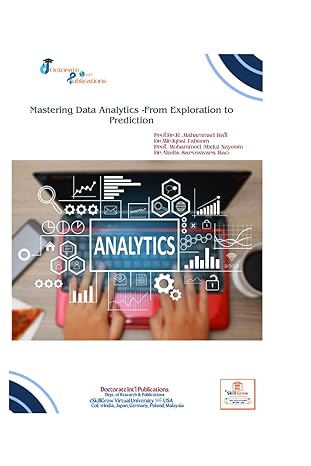 mastering data analytics from exploration to prediction prof dr k mahammad rafi 1st edition prof dr k