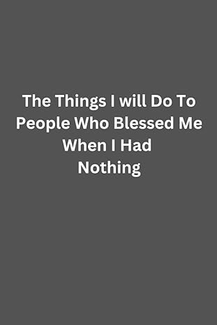 the things i will do to people who blessed me as an adult 1st edition allison jessica b0bhdpxd8t