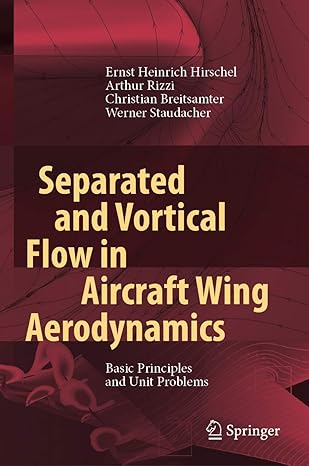 separated and vortical flow in aircraft wing aerodynamics basic principles and unit problems 1st edition