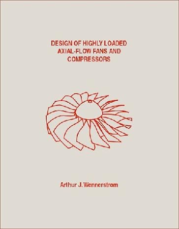 design of highly loaded axial flow fans and compressors 1st edition arthur j wennerstrom 0933283113,