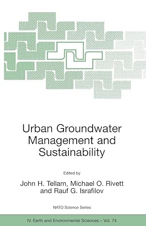 urban groundwater management and sustainability 2006th edition l g herringshaw ,john h tellam ,michael o