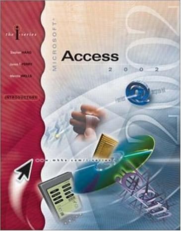 i series ms access 2002 introductory 1st edition stephen haag ,james perry ,merrill wells 0072470305,