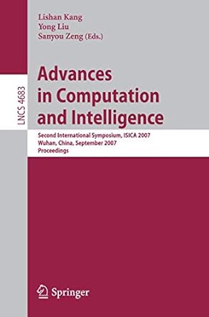 advances in computation and intelligence second international symposium isica 2007 wuhan china september 21