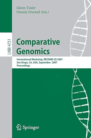 comparative genomics recomb 2007 international workshop recomb cg 2007 san diego ca usa september 16 18 2007