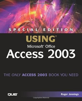 special edition using microsoft office access 2003 1st edition roger jennings b005x4jeog