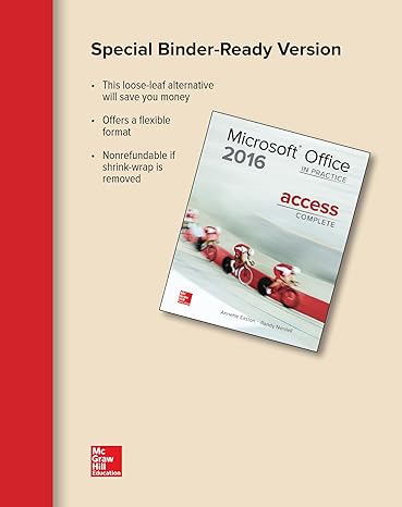 looseleaf for microsoft office access 2016 complete in practice 1st edition randy nordell ,annette easton