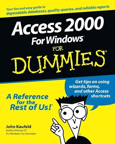 access 2000 for windows for dummies updated edition john kaufeld b003d7jv02