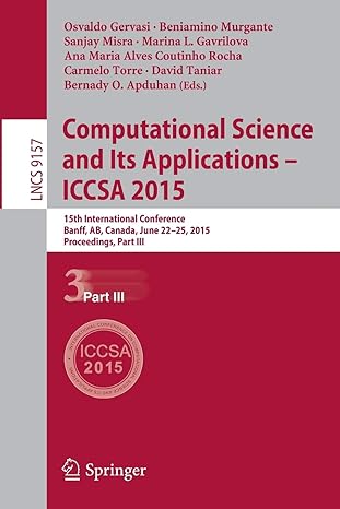 computational science and its applications iccsa 2015 15th international conference banff ab canada june 22