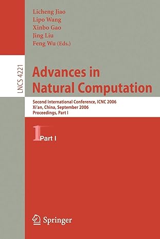 advances in natural computation second international conference icnc 2006 xian china september 24 28 2006