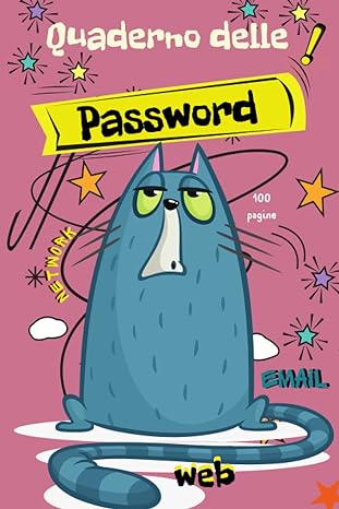 quaderno delle password con gatti libro alfabetico delle password per i tuoi nomi utente e password internet