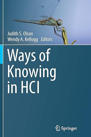 ways of knowing in hci 1st edition judith s olson ,wendy a kellogg 1493944053, 978-1493944057