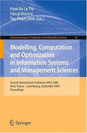 modelling computation and optimization in information systems and management sciences second international