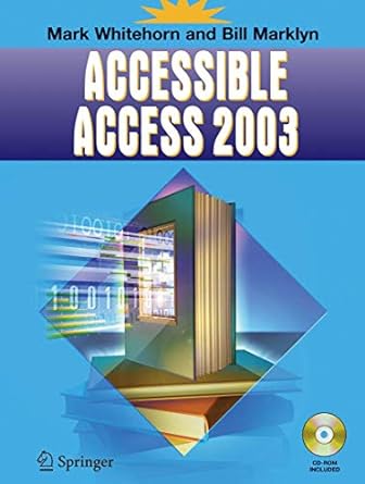 accessible access 2003 2005th edition mark whitehorn ,bill marklyn 1852339497, 978-1852339494