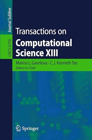 transactions on computational science xiii 1st edition marina gavrilova ,c j kenneth tan 3642226183,