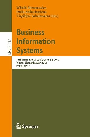 business information systems 15th international conference bis 2012 vilnius lithuania may 21 23 2012