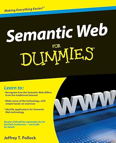 semantic web for dummies 1st edition jeffrey t pollock 0470396792, 978-0470396797