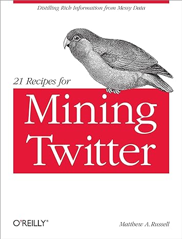 21 recipes for mining twitter distilling rich information from messy data 1st edition matthew russell