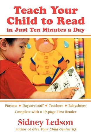teach your child to read in just ten minutes a day 1st edition sidney ledson 1412015545, 978-1412015547