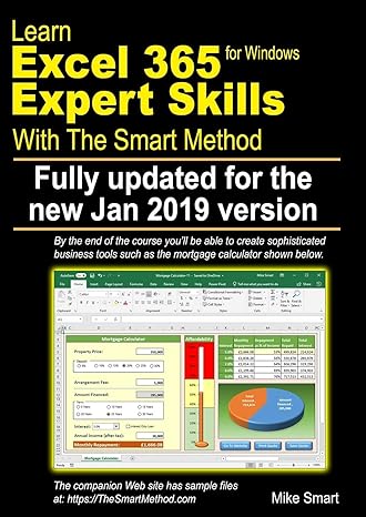 learn excel 365 expert skills with the smart method first edition updated for the january 2019 semi annual