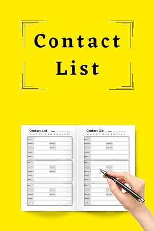 contact list name phone x 2 email x 2 address notes 1st edition melody hopkins b0c52d26cr
