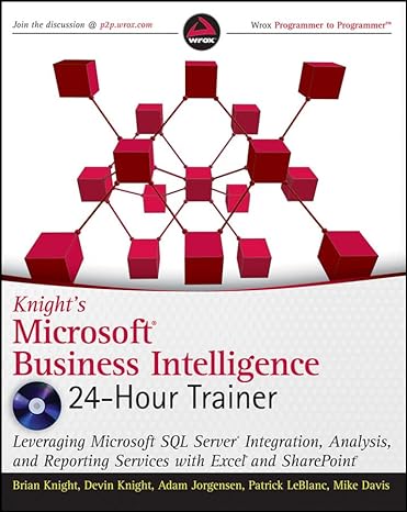 knights microsoft business intelligence 24 hour trainer 1st edition brian knight ,devin knight ,adam