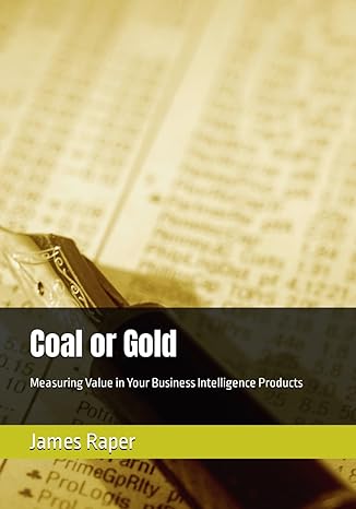 coal or gold measuring value in your business intelligence products 1st edition james b raper 1790386136,