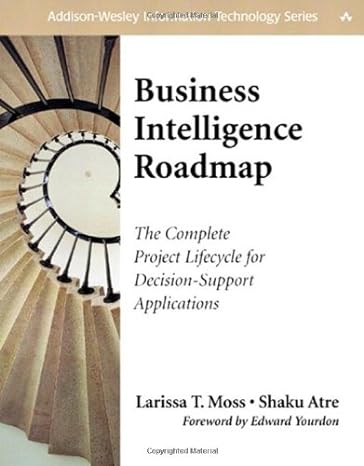 business intelligence roadmap the complete project lifecycle for decision support applications 1st edition