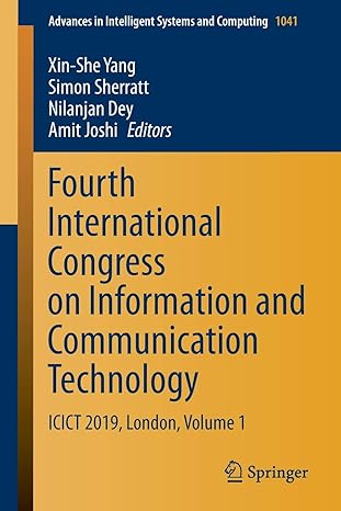 fourth international congress on information and communication technology icict 2019 london volume 1 1st