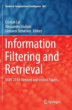 information filtering and retrieval dart 2014 revised and invited papers 1st edition cristian lai ,alessandro