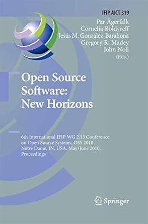 open source software new horizons 6th international ifip wg 2 13 conference on open source systems oss 2010