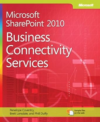 microsoft sharepoint 2010 business connectivity services 1st edition penelope coventry ,brett lonsdale ,phill